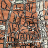 Barcelona, España, Vintage Map, c. 1915 Scarf
