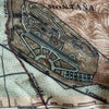 Barcelona, España, Vintage Map, c. 1915 Scarf
