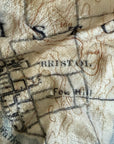 Newport, Vintage Topo Map Blanket
