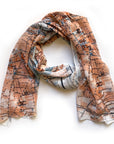 Bordeaux Vintage Map Scarf