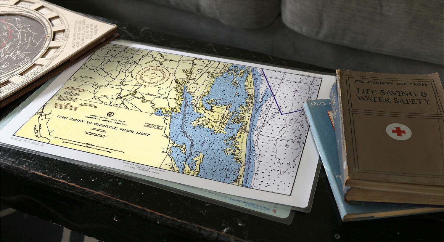 Currituck, North Carolina Chart Placemat