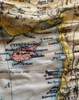 Mediterranean Sea Vintage Map, c. 1900 Scarf