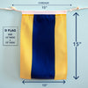D (Delta) Nautical Signal Flag – Traditional Maritime Code Flag