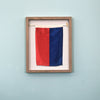 "E" Nautical Flag in Glass-Free Shadow Box Frame