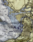 Seattle, WA Puget Sound, Nautical Chart Scarf