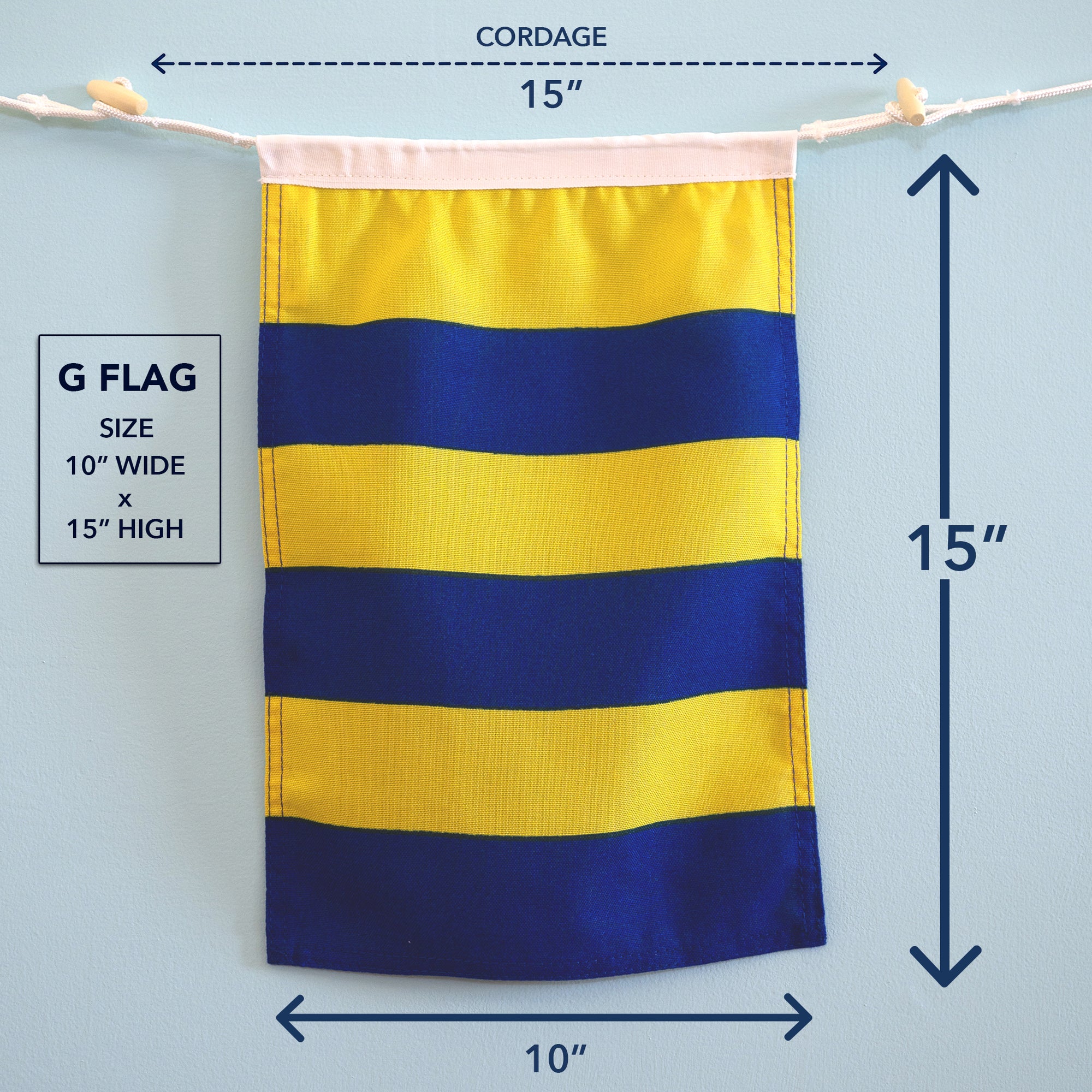 G (Golf) Nautical Signal Flag – Traditional Maritime Code Flag