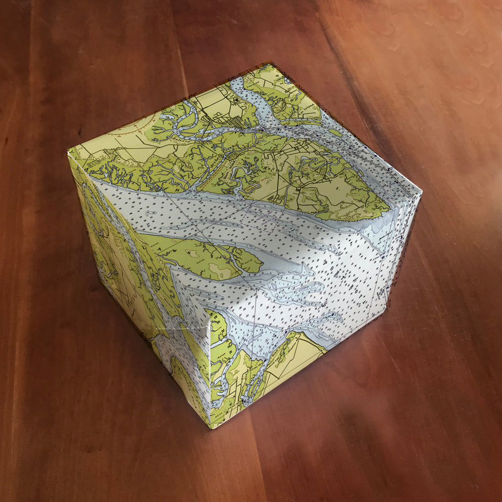 Wrapped in nautical charts