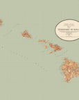 Hawaiian Islands vintage map -  Quick Dry Towel