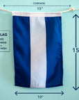J (Juliet) Nautical Signal Flag – Traditional Maritime Code Flag