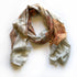 Map-themed scarf on a white background