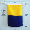 K (Kilo) Nautical Signal Flag – Traditional Maritime Code Flag