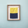 "K" Nautical Flag in Glass-Free Shadow Box Frame
