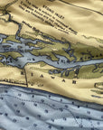 Charleston, SC  Nautical Chart Scarf