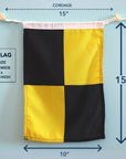 L (Lima) Nautical Signal Flag – Traditional Maritime Code Flag