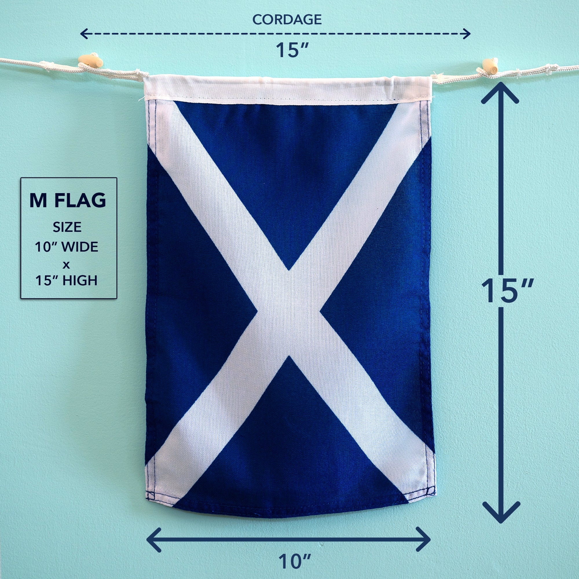 M Nautical Signal Flag