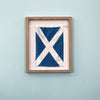 "M" Nautical Flag in Glass-Free Shadow Box Frame