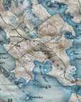 Lake Winnipesaukee, NH Vintage Topo Map Scarf