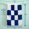 N (November) Nautical Signal Flag – Traditional Maritime Code Flag