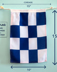 N (November) Nautical Signal Flag – Traditional Maritime Code Flag