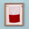 "H" Nautical Flag in Glass-Free Shadow Box Frame