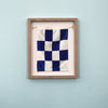 "N" Nautical Flag in Glass-Free Shadow Box Frame