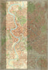 Rome, Italy Vintage Map Scarf (Pianta Roma)