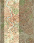Rome, Italy Vintage Map Scarf (Pianta Roma)