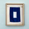 "P" Nautical Flag in Glass-Free Shadow Box Frame