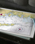 Groton Long Point Yacht Club Chart with Burgee Placemat