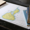 Monhegan to Pemaquid, ME Nautical Chart Placemat