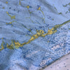 The Florida Keys (Key West to Key Largo) Nautical Map Scarf