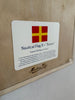 "R" Nautical Flag in Glass-Free Shadow Box Frame