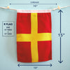 R (Romeo) Nautical Signal Flag – Traditional Maritime Code Flag
