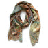 Map-themed scarf on a white background