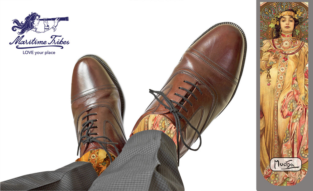 Mucha: 'Moët Chandon' Socks