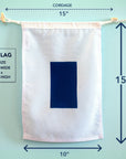 S (Sierra) Nautical Signal Flag – Traditional Maritime Code Flag
