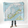 Imray's Bermuda Nautical Chart Blanket