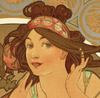 Alphonse Mucha's 'Music' Blanket