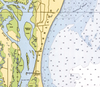 Amelia Island, FL.Nautical Chart Blanket
