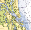 Amelia Island, FL.Nautical Chart Blanket