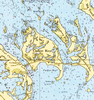 Key West, FL Nautical Chart Blanket