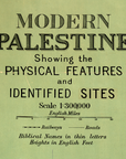Palestine Vintage (c. 1915) Map Blanket