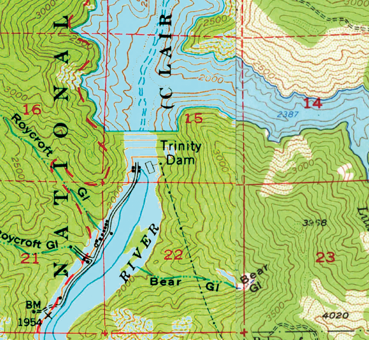 Trinity (Clair Engle) Vintage Map Blanket