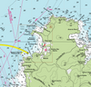 St Lucia, Caribbean, Nautical Chart Quick-Dry Towel