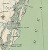 Georgia's Barrier Islands Vintage Map Scarf (St. Augustine to Savannah)