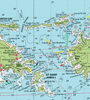 US Virgin Islands Imray Chart Towel (St. Thomas & St. John, USVI)