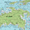 US Virgin Islands Imray Chart Towel (St. Thomas & St. John, USVI)