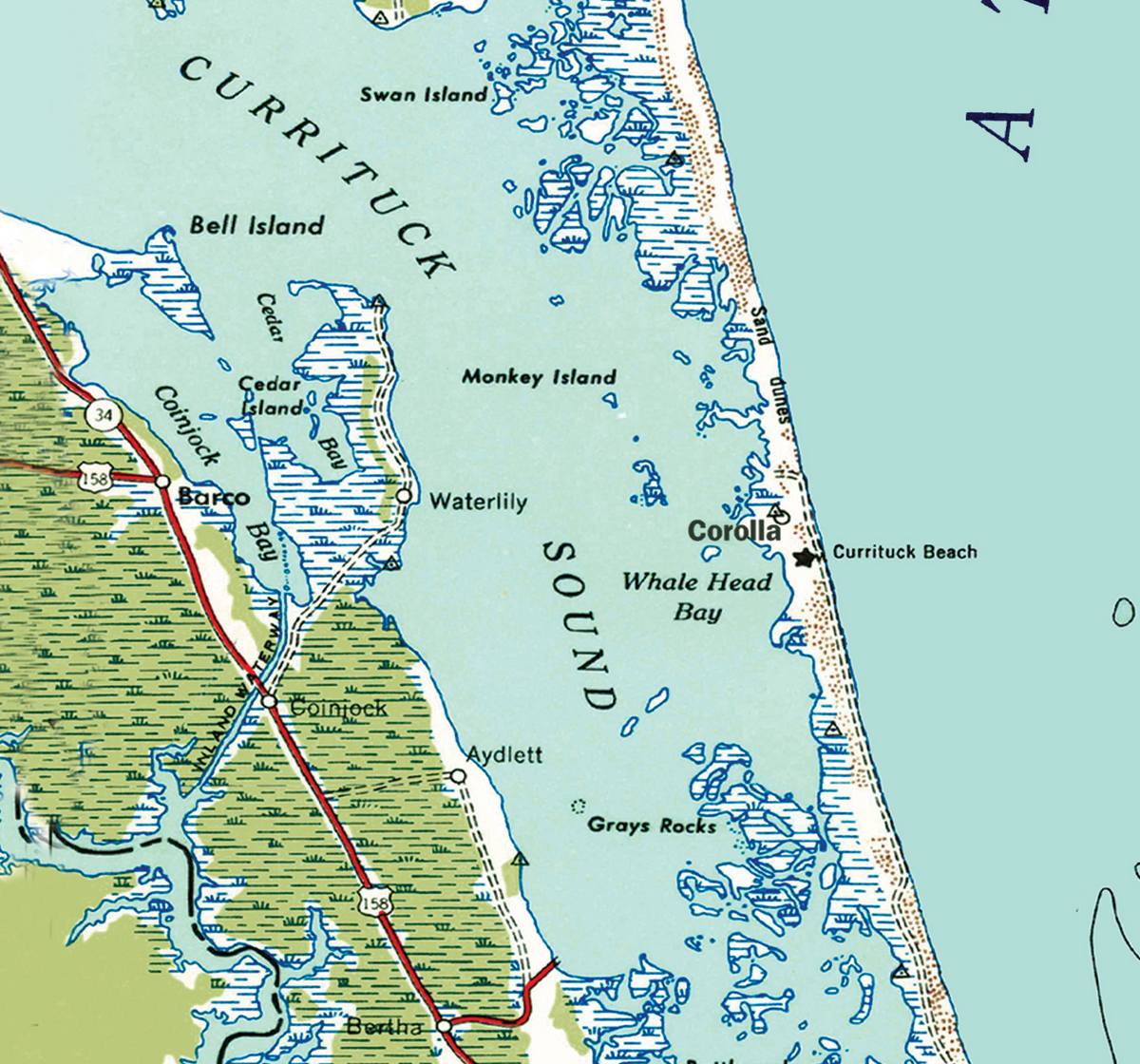 Outerbanks (Currituck to Ocracoke, OBX), NC Quick Dry Towel
