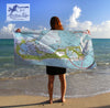 Bermuda Nautical Chart Quick Dry Towel