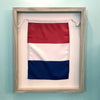 "T" Nautical Flag in Glass-Free Shadow Box Frame